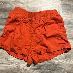 Forever 21 High Waist orange Shorts